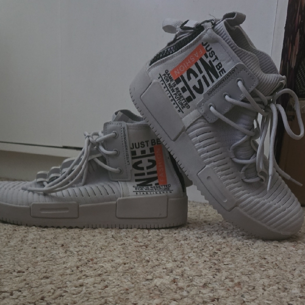 RUNMAXX Mens Fashion Walking Lace Up High Tops